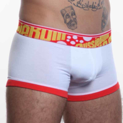 Мужские трусы хипсы Aussiebum Flaunt Hip Red & White AB00114