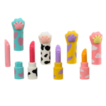 Ластик Qihao, фигурный, разборный, серия "Лапка-помада", в пластиковой упаковке, 9.2*2.3 см