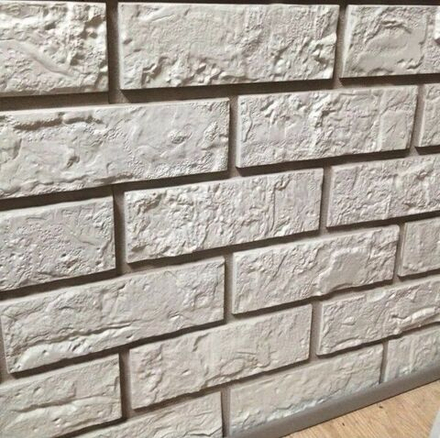 Фасадная панель Альта-профиль Кирпич Белый 1010*450мм 0,46м2