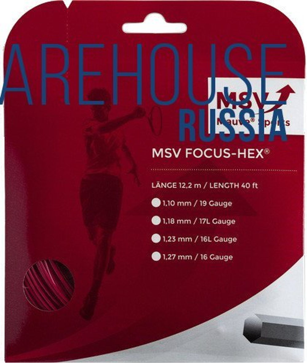 Теннисные струны MSV Focus Hex (200 m) - красный