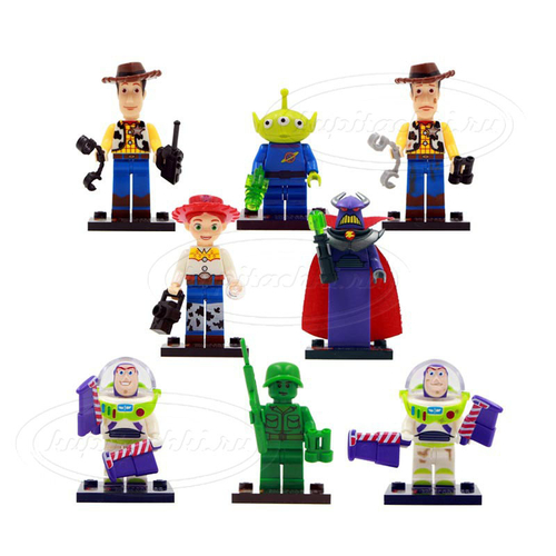 Минифигурки к Лего "История игрушек" 8 шт.