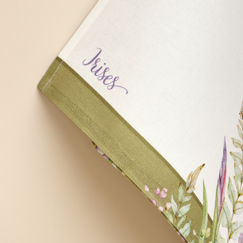 НАБОР ПОЛОТЕНЕЦ ИЗ 2 ШТ "ИРИСЫ"40Х60СМ, 100% ХЛОПОК,БЕЛЫЙ ,ТВИЛ