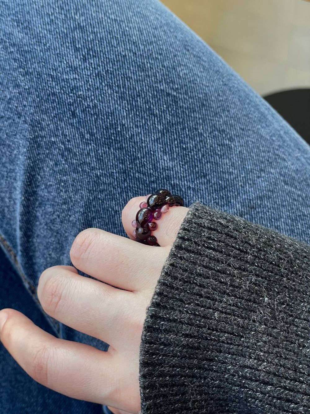 Кольцо Bubble, стекло