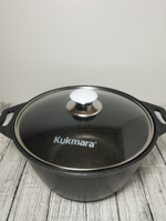 Кастрюля АП 4л стекл крышка Мрамор темный кмт42а