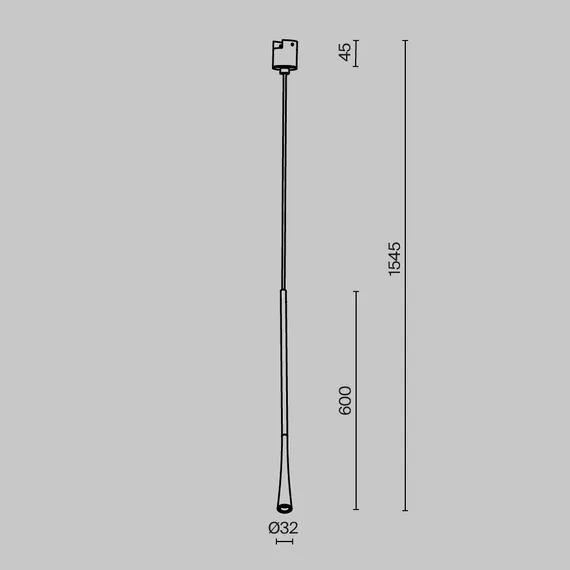 Трековый светильник Стан / Waist Elasity 3000К 7Вт 38° Technical tr168-1-7w3k-m-bs