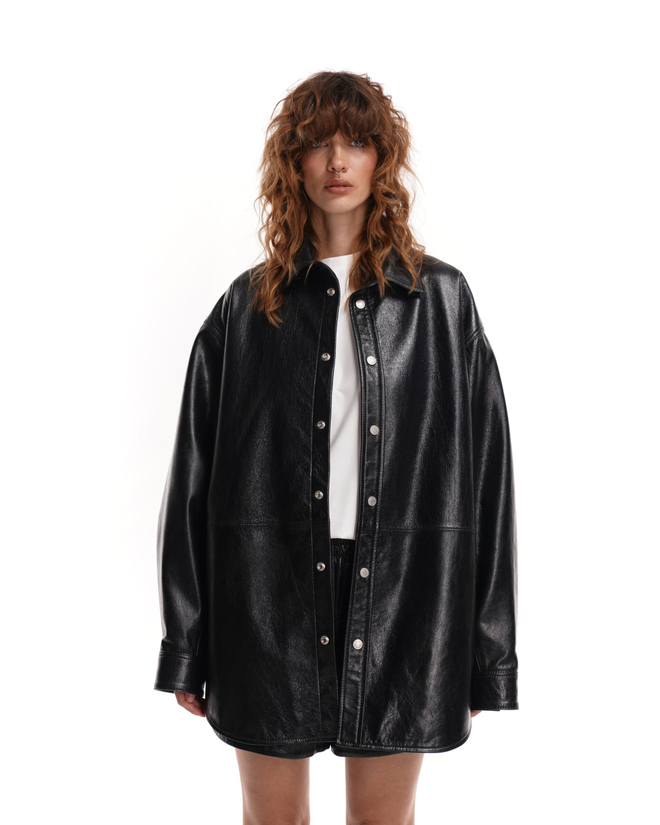 Рубашка кожаная