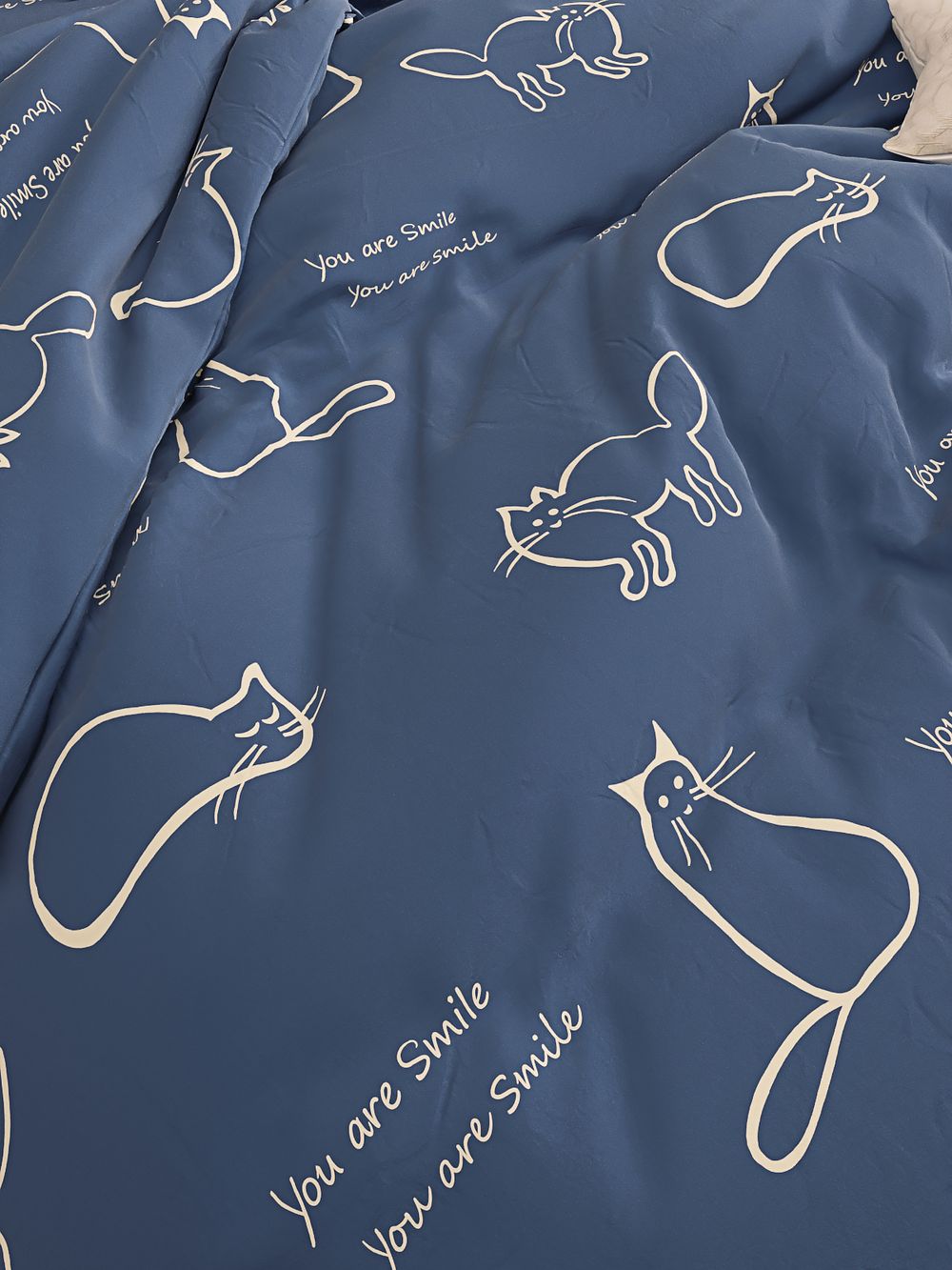 Постельное белье Сказка "Котики" 1,5-сп   наволочка 50х70 1шт Простынь  150х215 см  Пододеяльник 145х215 см