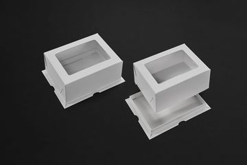 Короб с окном для пирожных