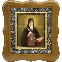 Нестор Летописец Печерский Преподобный. Икона на холсте.