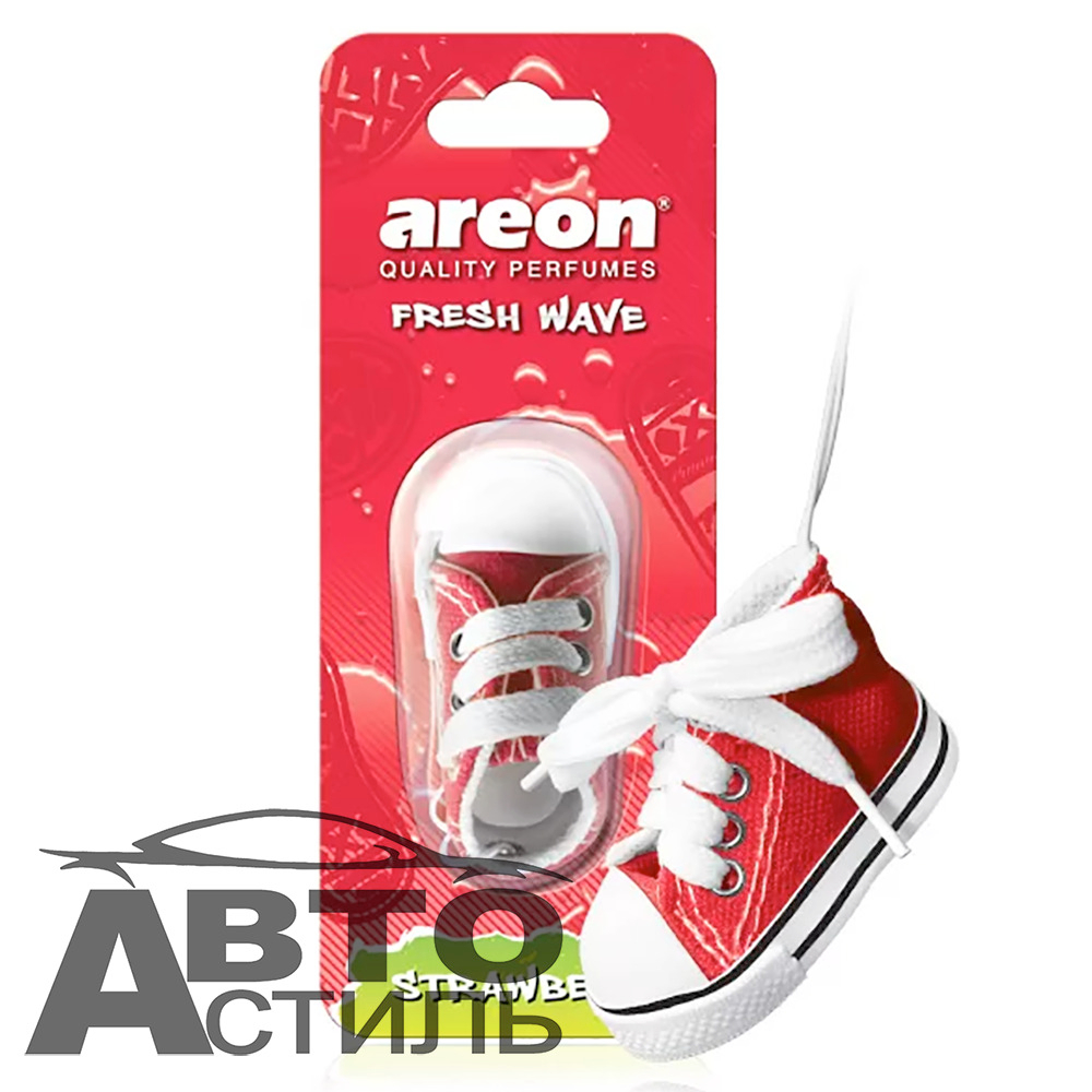 Ароматизатор-игрушка AREON fresh wave КЕДЫ - Клубника\Strawberry ЧЗБ