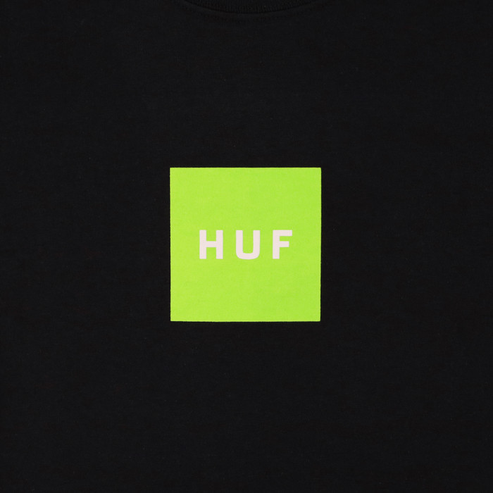 Футболка мужская HUF Essentials Box Logo артикул:TS01666-BLACK - купить в магазине Дайс