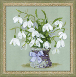 "Подснежники"-1403 вышивка