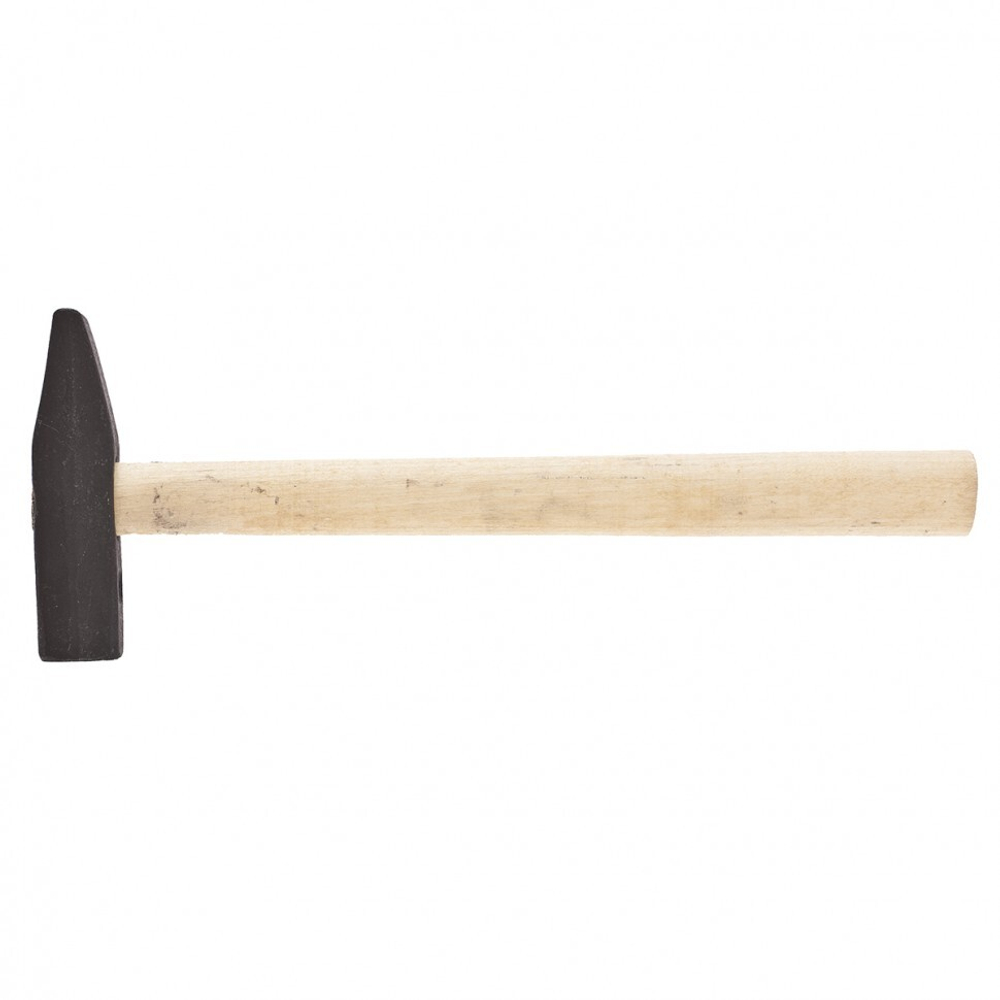 Молоток слесарный, 800 г, квадратный боек, деревянная рукоятка Россия