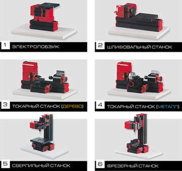 Конструктор модульных станков 6 в 1