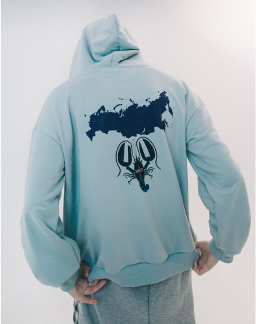 Худи Диктатура Голубой