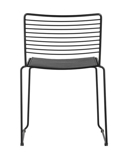 Стул обеденный Hero черный с черной подушкой 4 шт