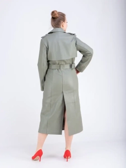 Тренчкот женский плащ женский кожаный