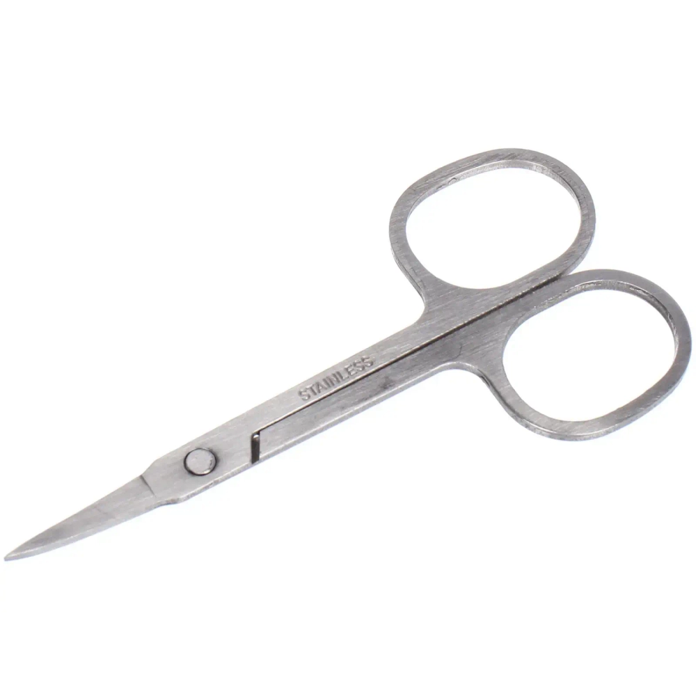 Ножницы маникюрные на блистере «Ultramarine», овальные кольца, широкие, тонкие, цвет металл 8см✦