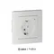 Розетка AtlasDesign Smart 16А L+N с заземл. защ. шторки Zigbee механизм бел. SE ATN000145Z