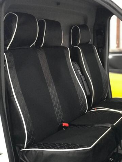 Чехлы Премиум стеганные кожа + аликанте Газель NEXT 1+2 от 2024 года