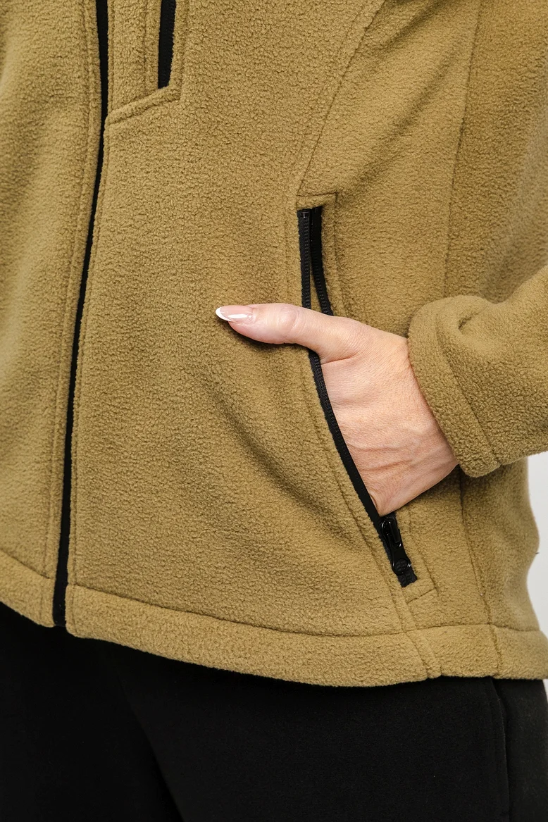 Кофта "НОХО" флисовая женская, цвет "Болотные угодья"