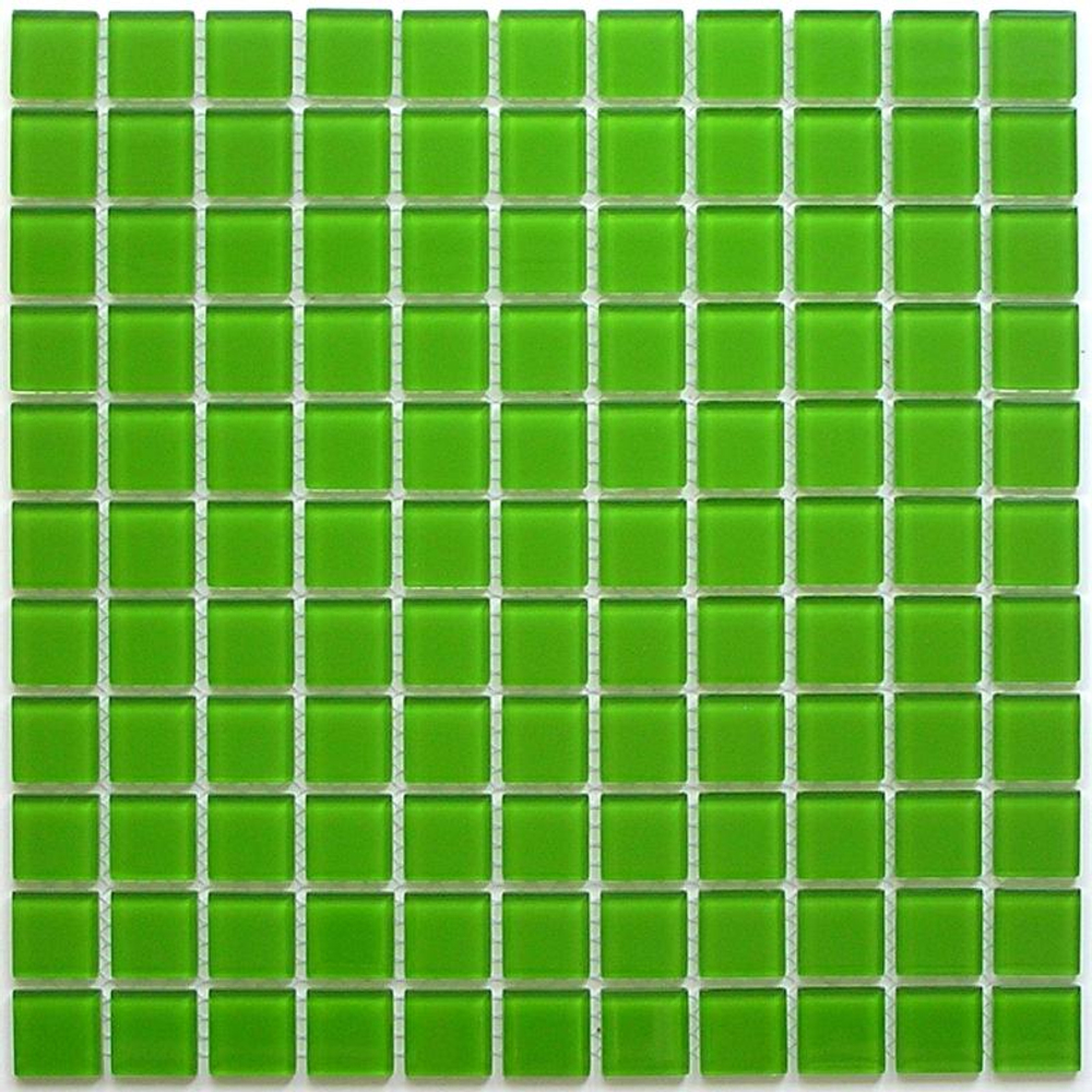 Мозаика стеклянная Green glass/Зелёное стекло (25х25) 300х300х4 мм