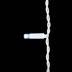 Светодиодная бахрома с колпачком 3,2 x 0,9 м белая 220В, 180 LED, провод белый ПВХ, IP65 (PIL180CAP-8-2W)