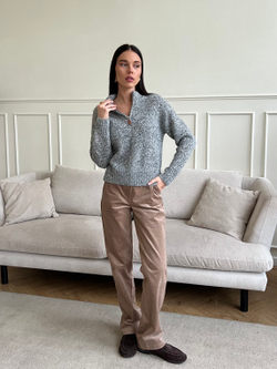 Свитер Детство серый