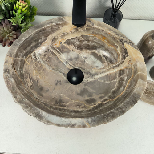 Раковина из оникса Erozy Grey EO-64404 45*38*15 0156