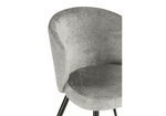 Стул на металлокаркасе Woodville Gref gray, black, ножки черные