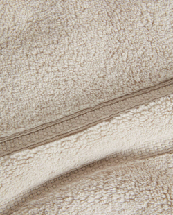 ZARA HOME ПОЛОТЕНЦЕ ИЗ МЯГКОГО ХЛОПКА С ДВОЙНОЙ КАЙМОЙ, ПЕСОЧНЫЙ