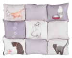 Лежак для кошек Trixie Patchwork Cat, размер 45×55см., серый