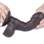 Реалистичный фаллоимитатор Lovetoy Sliding Skin (18,3×3,5 см) с двойной плотностью черный