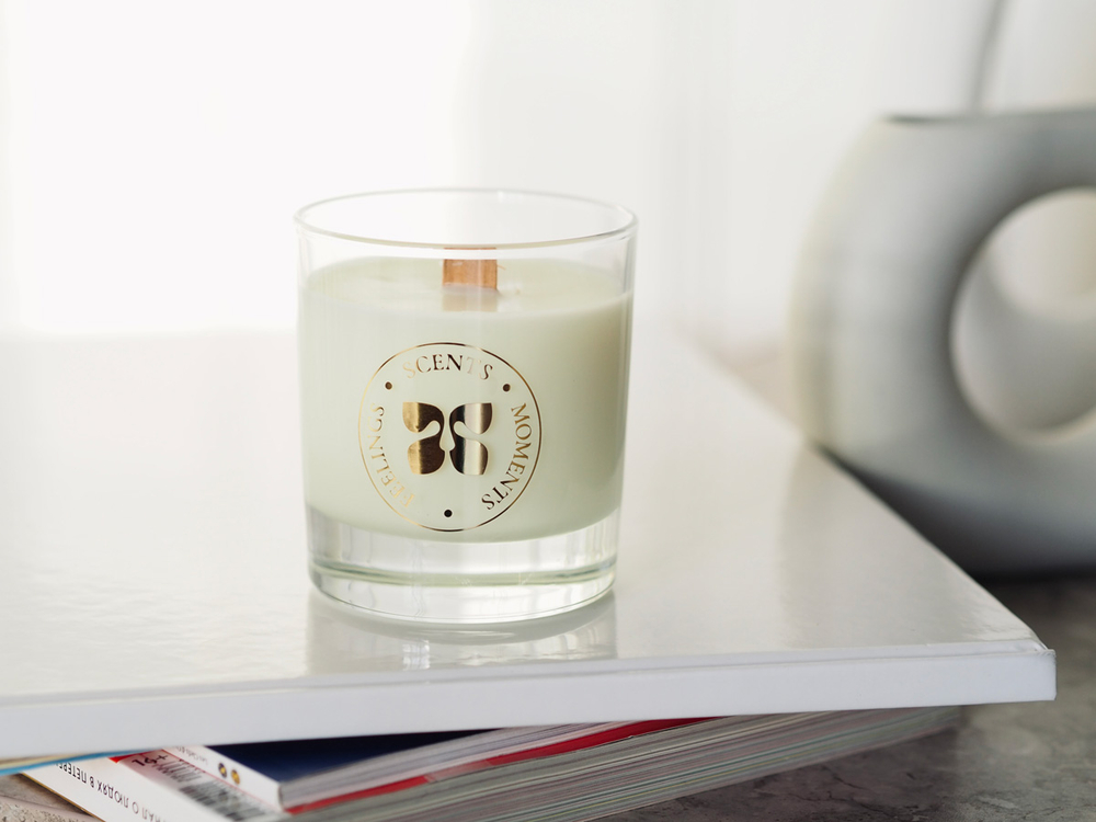 Свеча в стеклянном стакане 320 мл, «Воскресное утро»