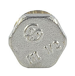 Заглушка латунь никель Ду 32 (1 1/4") НР 9017 ГОСТ 32585-2013 Aquasfera 9017-04
