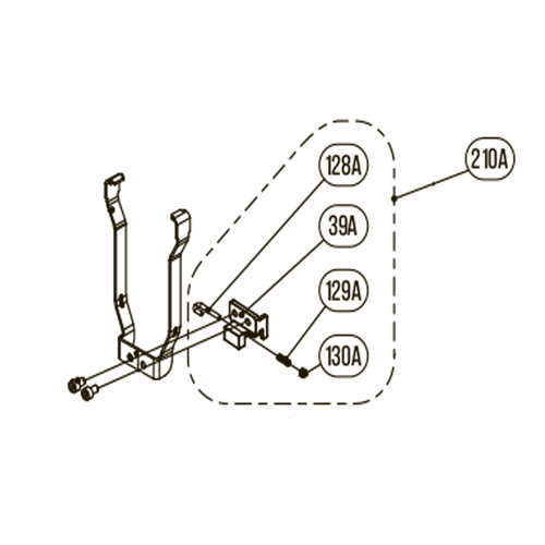 Запчасть №210А для HGSR. Фиксатор ствола в сборе