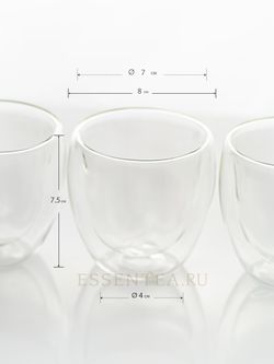 стеклянная чашка с размерами