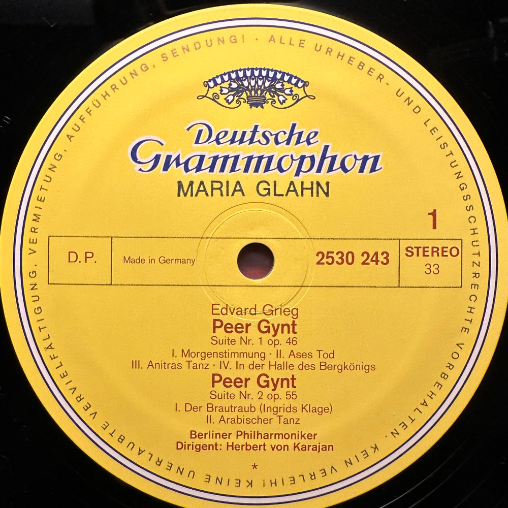 Григ - Пер Гюнт Сюиты 1 и 2 / Сигурд Йорсальфар (Германия 1973г.)