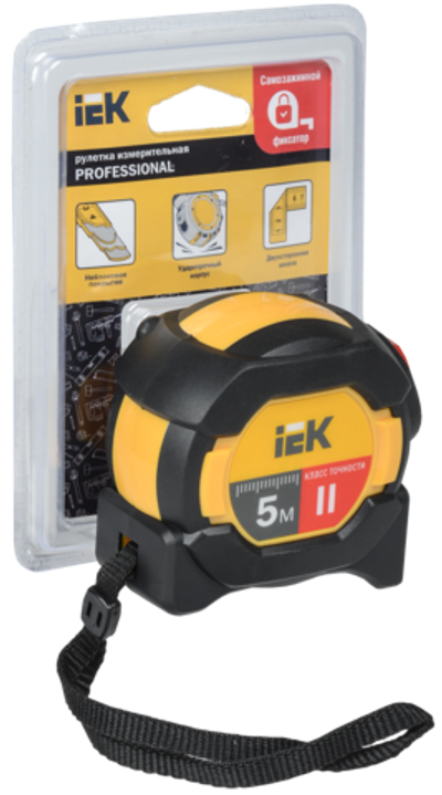 Рулетка измерительная PROFESSIONAL 5м IEK