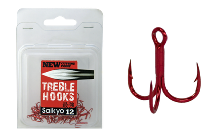 Крючки Saikyo тройн.6063-1X-CP  R №12 (50шт)