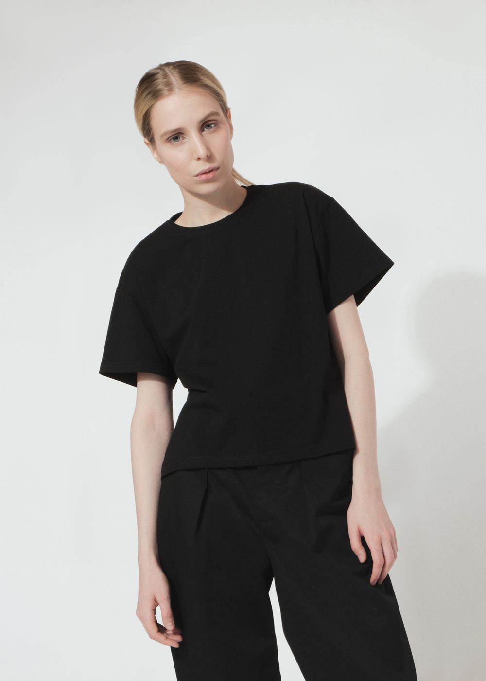 Футболка FOS Плотная Женская Черная