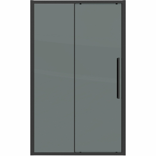 Душевая дверь Grossman Cosmo 120 100.K33.02.120.21.10 профиль Черный матовый стекло тонированное