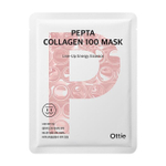 Тканевая маска с пептидами и коллагеном - Ottie 100 Mask Pepta Collagen, 25мл, шт