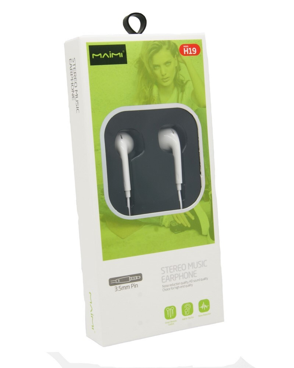 Наушники с микрофоном MAIMI H19 (белый)