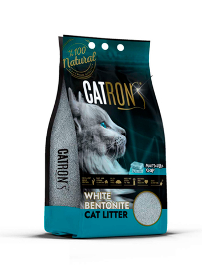 CATRON комкующийся наполнитель для кошек Marseille Soap, аромат марсельского мыла, 10 л