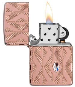 Зажигалка Zippo Armor Geometric Diamond Pattern Design (49702) 8