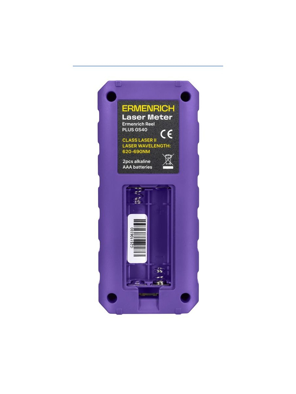 Рулетка лазерная Reel PLUS GS40 фиолет. Ermenrich 86257