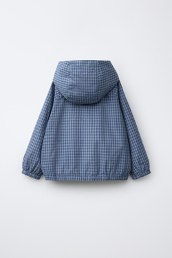 ZARA ЛЕГКАЯ КУРТКА В КЛЕТКУ, СИНИЙ