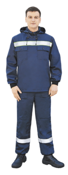 Костюм д/защиты от биофакторов МС-113 брюки (т.синий)