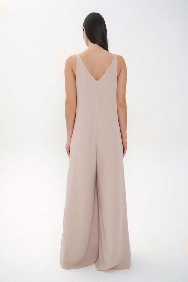 Комбинезон на лямках AO003 персиковый - фото 5